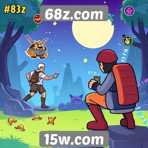 Experiência do usuário no design do site de jogos 68z.com