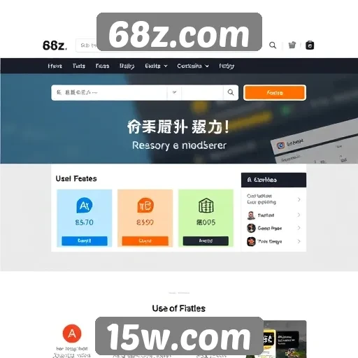 Avaliação da interface do usuário em 68z.com